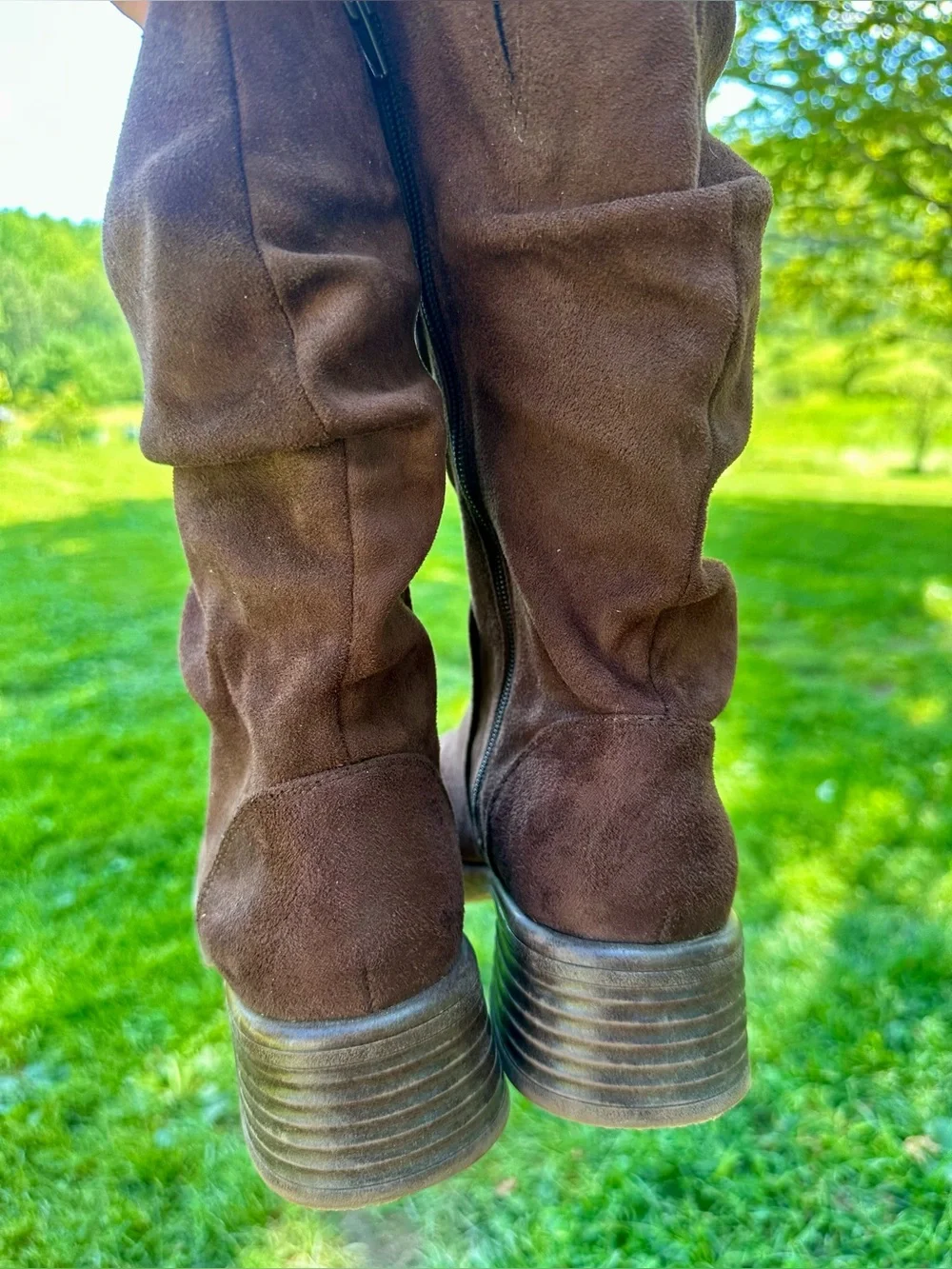 Steve Madden Brown Suede Slouch Boots